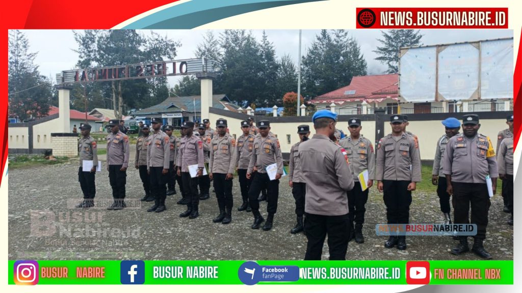 Kapolres Puncak Ajak Personel Tinggalkan Gaya Hidup Glamour, Kembalikan Marwah Pelindung Masyarakat (Foto: Busur Nabire)