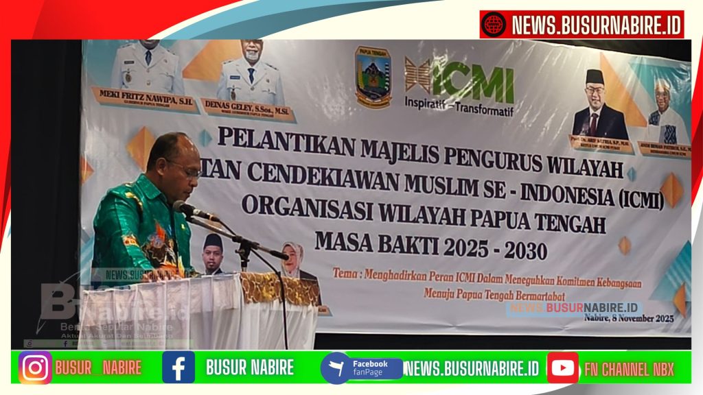 Gubernur Papua Tengah Meki Nawipa: ICMI Harus Jadi Cahaya Ilmu dan Inspirasi Bangsa (Foto: Busur Nabire)
