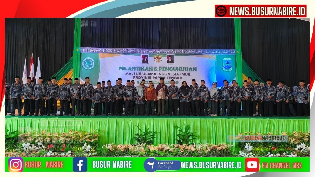 KH Muchammad Rofik Resmi Pimpin MUI Papua Tengah Masa Khidmat 2025–2030 (Foto: Busur Nabire)