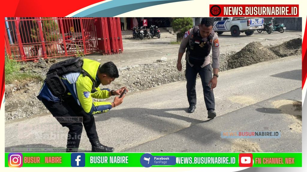 Fatal! Terpental di Jalan Rusak, Pelajar Tewas Ditabrak Motor dari Arah Berlawanan (Foto: Lantas Nabire)