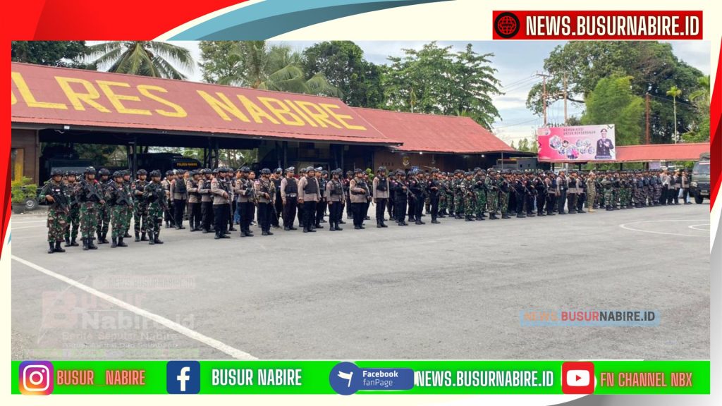 Polres Nabire Kerahkan Pasukan Gabungan Amankan Kalender Kamtibmas Jelang Nataru (Foto: Humas Polres Nabire)