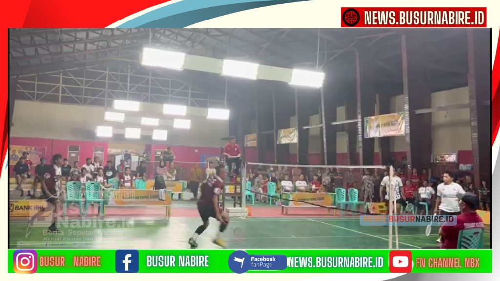 Final Turnamen Bulutangkis HUT KKSS ke-49 Nabire Pecah! Ikama Sabet Dua Emas (Foto: Busur Nabire)