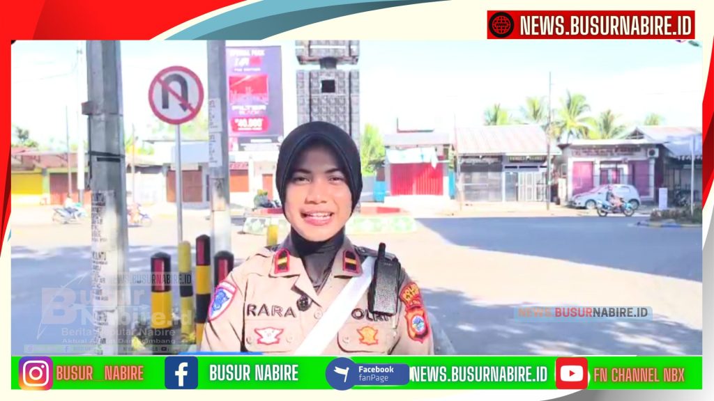 Tertib Berlalu Lintas! Ipda Azkha Munira Serukan Kepatuhan SIM dan Pajak Kendaraan (Foto: Busur Nabire)