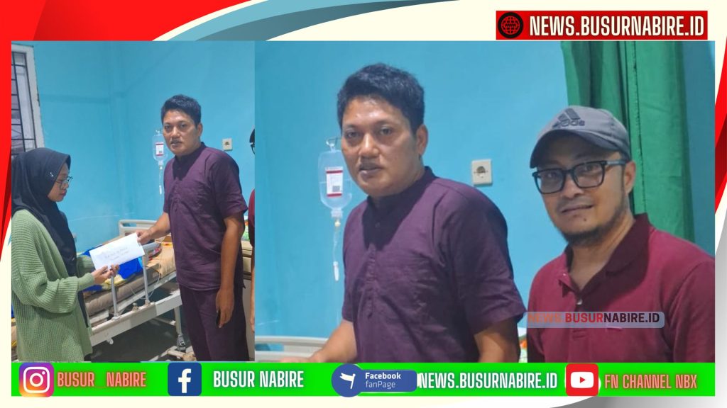 IPSS Nabire Serahkan Donasi untuk Korban Pembacokan di Kali Harapan (Foto: Busur Nabire)