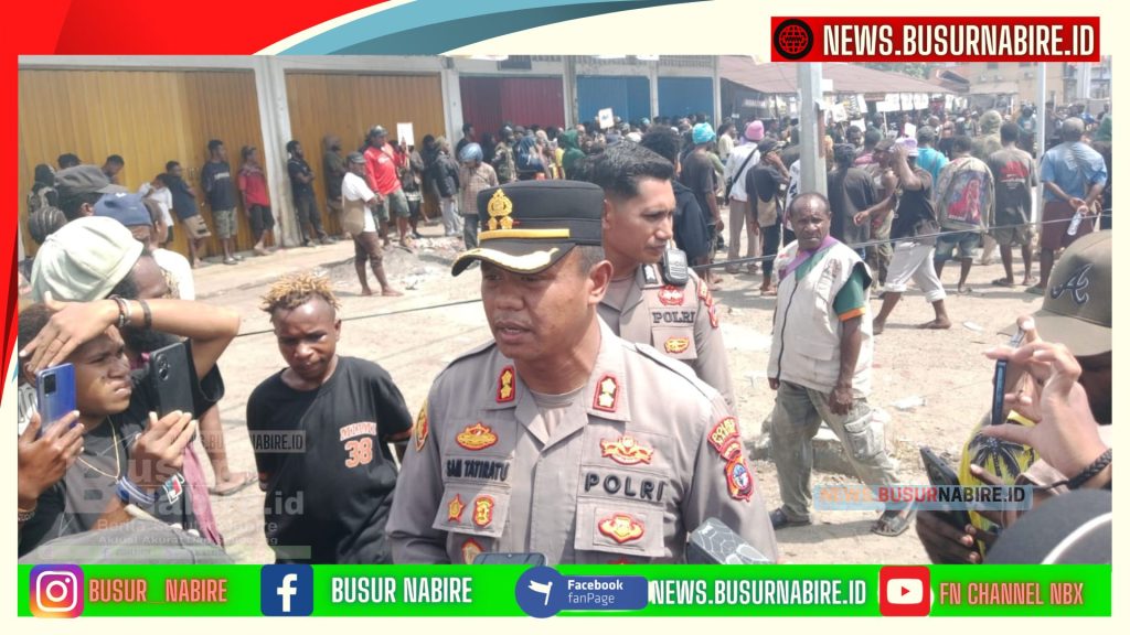 Kapolres Nabire Pastikan Aksi Peringatan Hari HAM Sedunia 2025, Berjalan Aman, Warga Dilarang Long March Demi Ketertiban (Foto: Busur Nabire)