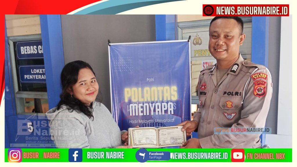 IPTU Exaudio Wujudkan 100 Persen Transformasi Pelayanan BPKB Satlantas Nabire (Foto: Busur Nabire)