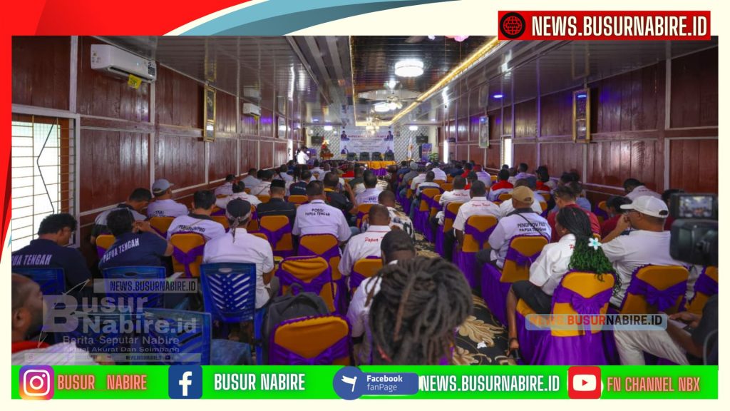 Wagub Deinas Geley Resmi Buka RAKERPROV I KONI Papua Tengah 2025 (Foto: Humas Pemprov)