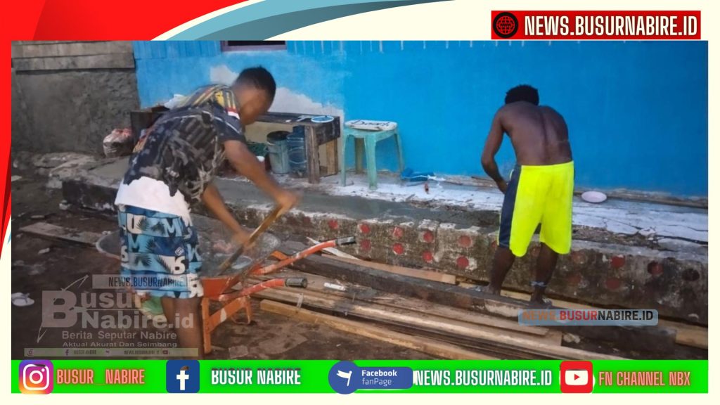 Program Strategis Nasional: Pemerintah Pusat Renovasi Rumah Koordinator Suku Wate (Foto: Busur Nabire)