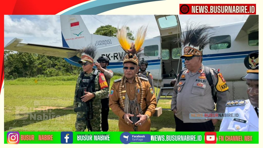 Kapolres Puncak Mardi Marpaung Dukung Penuh Bupati Elvis Tabuni Kawal Dana Kampung (Foto: Busur Nabire)