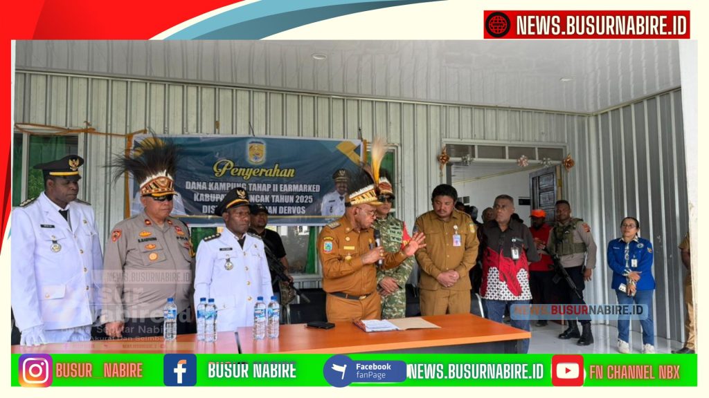 Kapolres Puncak Mardi Marpaung Dukung Penuh Bupati Elvis Tabuni Kawal Dana Kampung (Foto: Busur Nabire)