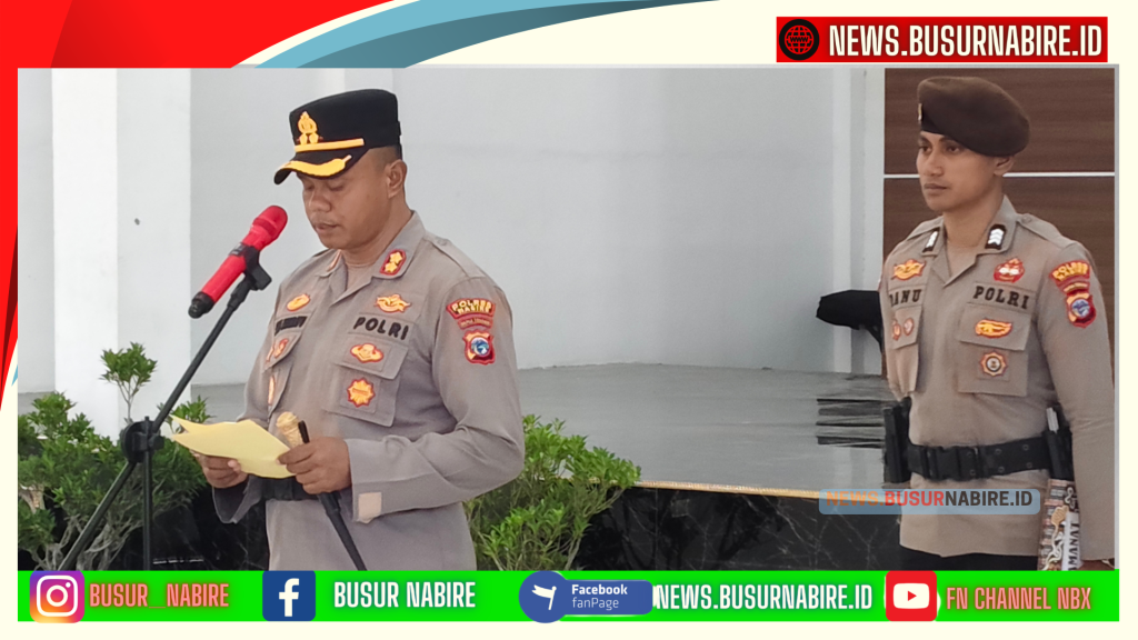 Sertijab Kasat Reskrim Digelar Khidmat, Polres Nabire Siap Perkuat Penegakan Hukum (Foto: Busur Nabire)