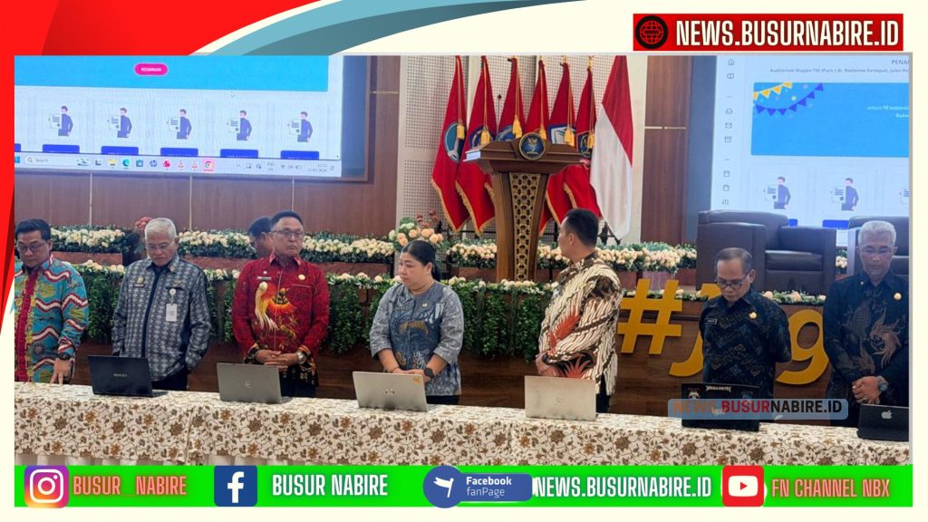 Wakil Bupati Nabire Burhanuddin Pawennari Teken Kerja Sama Sertifikat Elektronik di Depok, Dorong Transformasi Digital Daerah (Foto: BusurNabire)