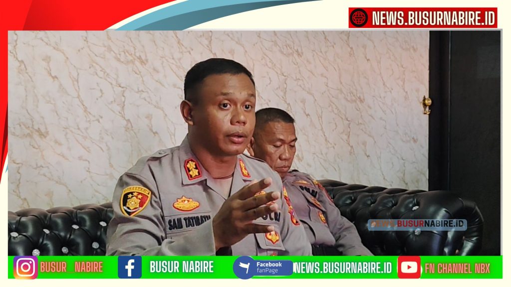 Kapolres Nabire Tegas Tak Ada Izin Tambang (Foto: Busur Nabire)