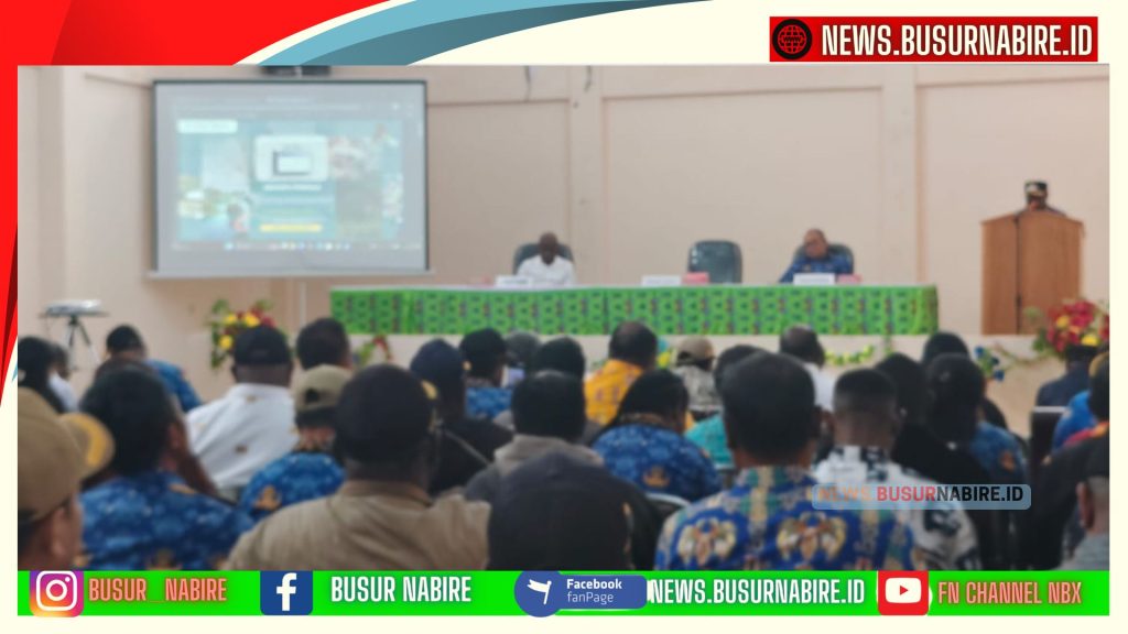 Arahan Bupati Intan Jaya, Aner Maisini, S.Kom., SH., MH., disampaikan oleh Wakil Bupati Intan Jaya, Elias Igapa, S.E. (Foto: Busur Nabire)