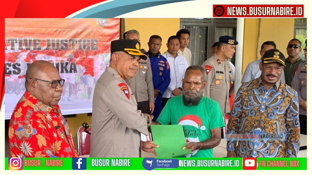 Humanis dan Tegas, Kapolda Papua Tengah Bebaskan 11 Tersangka Konflik (Foto: Humas Polda Papua Tengah)