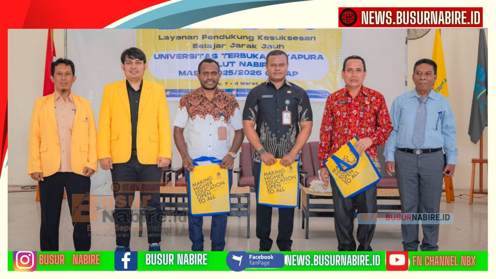 Alanthino Wiay Resmi Buka Orientasi Mahasiswa Baru Universitas Terbuka Papua Tengah (Foto: Humas Pemperov)