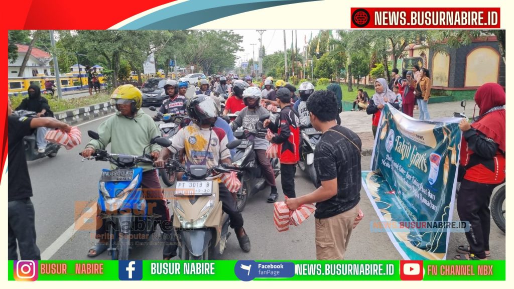 Aksi Menginspirasi! TCN dan KNH Berbagi Takjil Ramadhan untuk Warga Nabire (Foto: Istimewa)