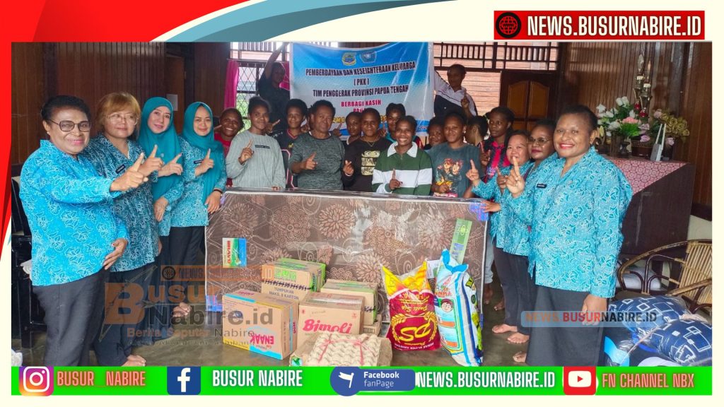 TP PKK Papua Tengah Pokja I Berbagi Kasih untuk Panti Asuhan dan Asrama (Foto: BusurNabire)