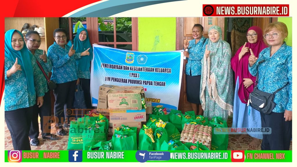 TP PKK Papua Tengah Pokja I Berbagi Kasih untuk Panti Asuhan dan Asrama (Foto: BusurNabire)