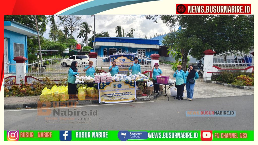 Aksi Mulia Ramadan 1447 H: TP PKK Papua Tengah Bagikan 900 Takjil Gratis untuk Warga Nabire (Foto: BusurNabire)