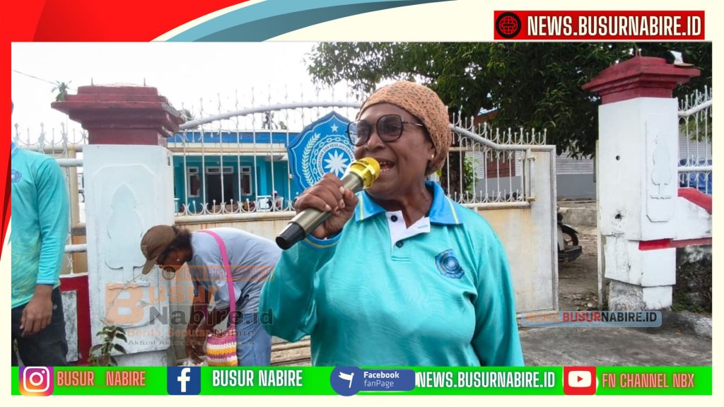 Ketua TP PKK Provinsi Papua Tengah, Nurhaidah Nawipa, dalam kegiatan tersebut diwakili oleh Sekretaris TP PKK Papua Tengah, Maya Yakadewa (Foto: BusurNabire)