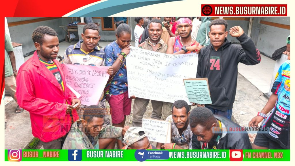 GPMI-I Soroti Darurat Militer Intan Jaya Picu Krisis Kemanusiaan Papua Tengah (Foto: Daud Tigau)