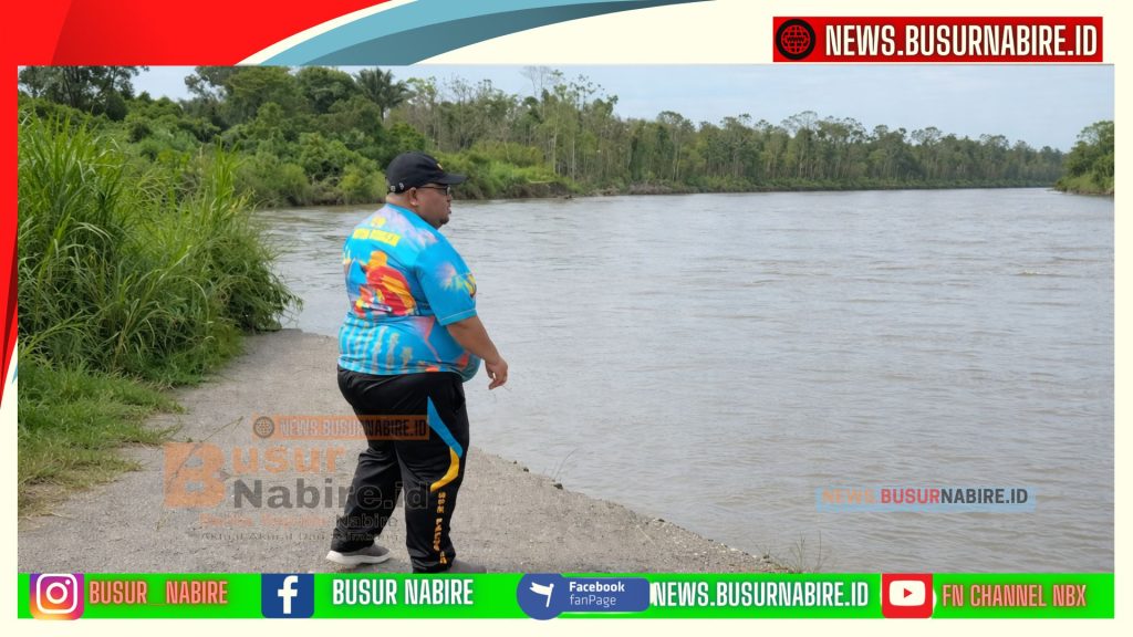 Kondisi Abrasi Sungai Wanggar Memburuk Drastis, John NR Gobai Serukan Penanganan Mendesak Sekarang (Foto: Busur Nabire)
