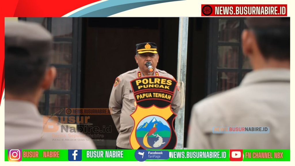 Haru, Kapolres Puncak Pimpin Apel Terakhir Jelang Purna Tugas (Foto: Humas Polres Puncak)