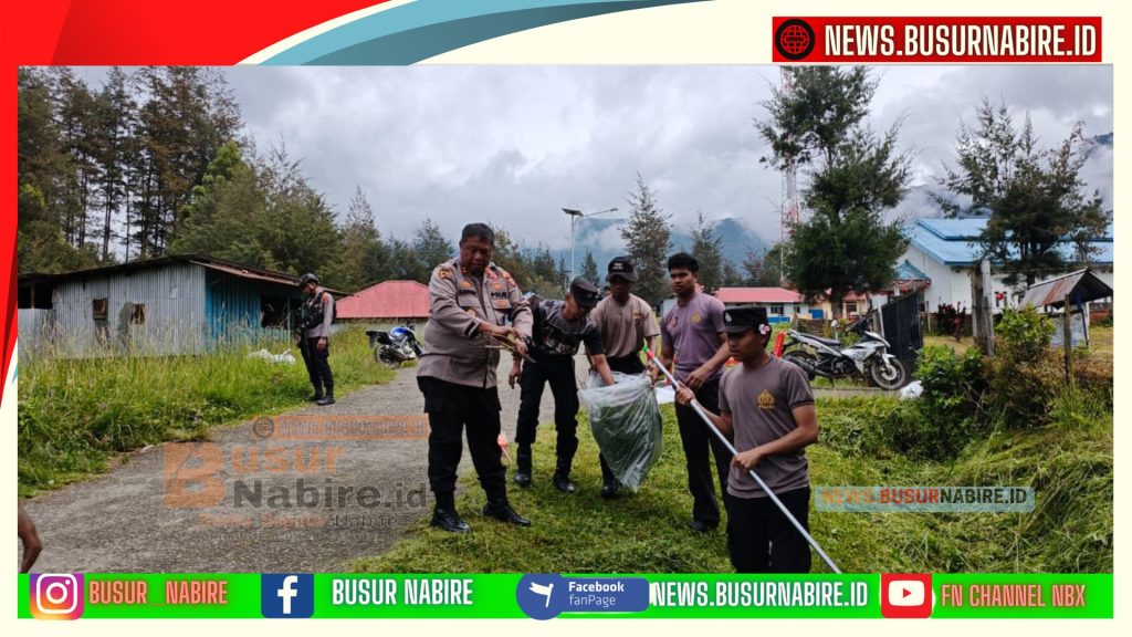 Kapolres Puncak Pimpin Giat Kurvei Menyambut Pekan Suci Paskah 2026 di Gereja Santo Stefanus Kago (Foto: Humas Polres Puncak)