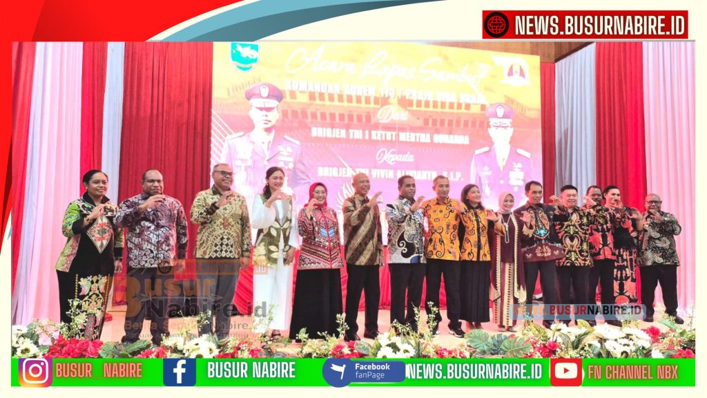 Sekda Puncak Nenu Tabuni Hadiri Lepas Sambut Dandrem 173/PVB, Dorong Sinergi Keamanan Daerah (Foto: Istimewa)