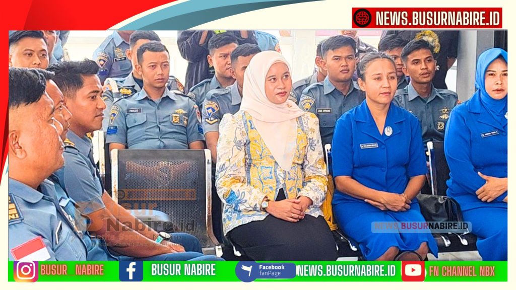 Seluruh personel Lanal Nabire turut hadir (Foto: Busur Nabire)