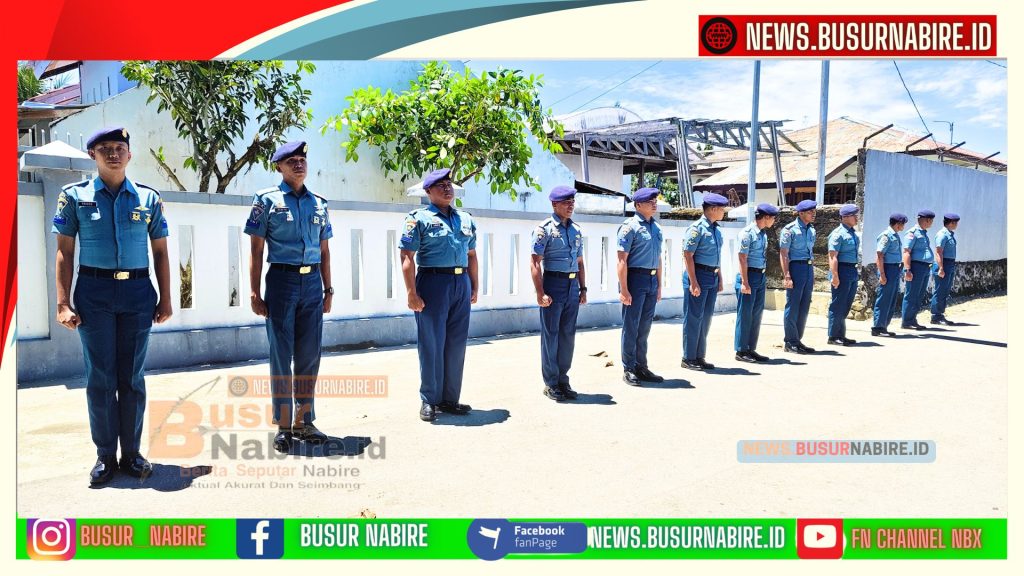 Seluruh personel Lanal Nabire turut hadir (Foto: Busur Nabire)