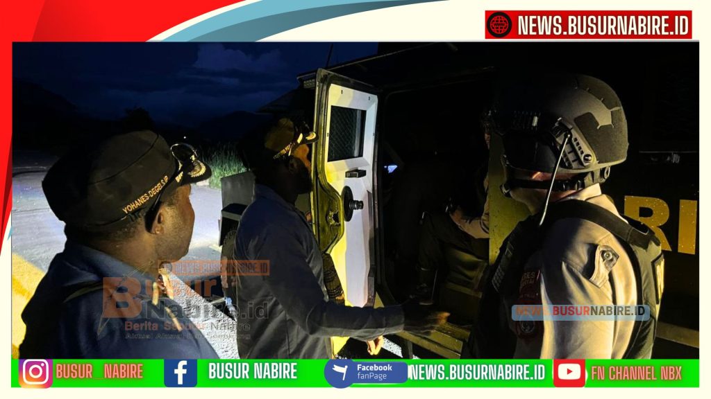 Patroli Humanis Polisi di Dogiyai Redam Pemalangan Jalan, Warga Pilih Selesaikan Secara Damai (Foto: Busur Nabire)