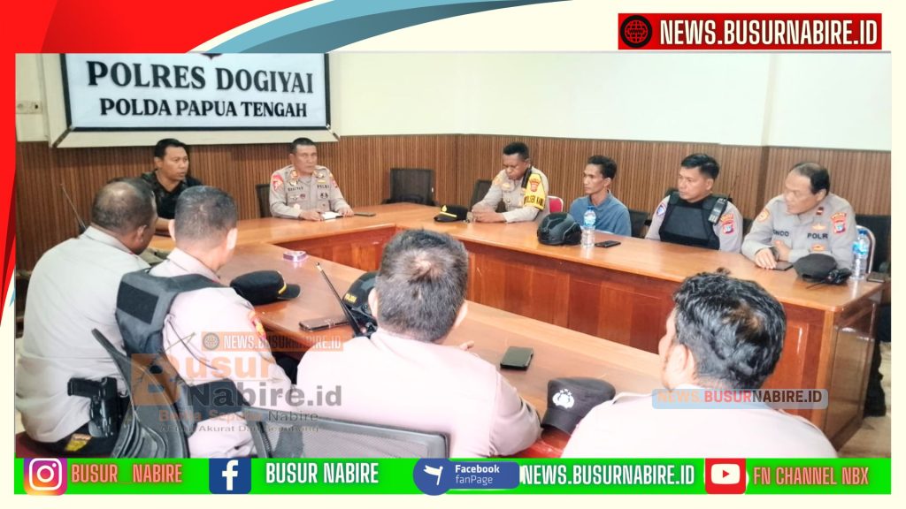 Strategi Pengamanan Diperkuat, Polres Dogiyai dan Brimob Konsolidasi Jaga Stabilitas Wilayah (Foto: Busur Nabire)