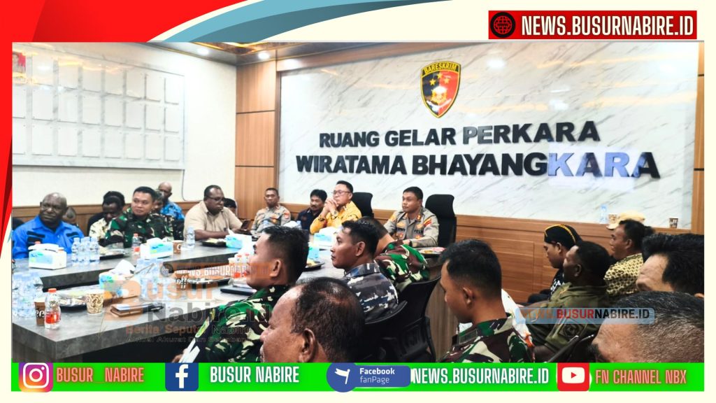 Forkopimda Nabire Keluarkan Pernyataan Sikap Bersama, Tegas Tolak Long March dan Segala Bentuk Kekerasan (Foto: BusurNabire)