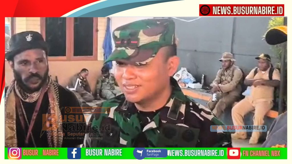 Dandim Nabire Letkol Dwi Tegaskan Sinergi TNI-Polri, Aksi FRB Berjalan Aman (Foto: BusurNabire)