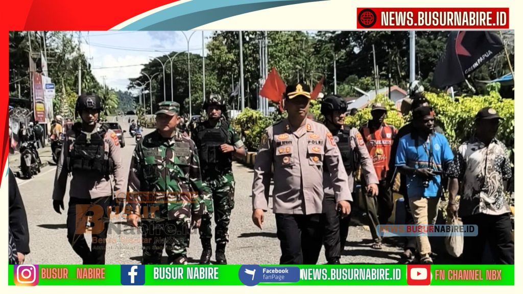 Dandim Nabire Letkol Dwi Tegaskan Sinergi TNI-Polri, Aksi FRB Berjalan Aman (Foto: BusurNabire)