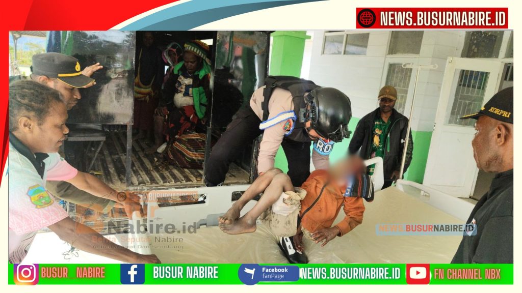 Kecelakaan Tunggal di Jalan Trans Nabire–Dogiyai, 7 Korban Luka, Dua Anak Kritis (Foto: Humas Polres Dogiyai)