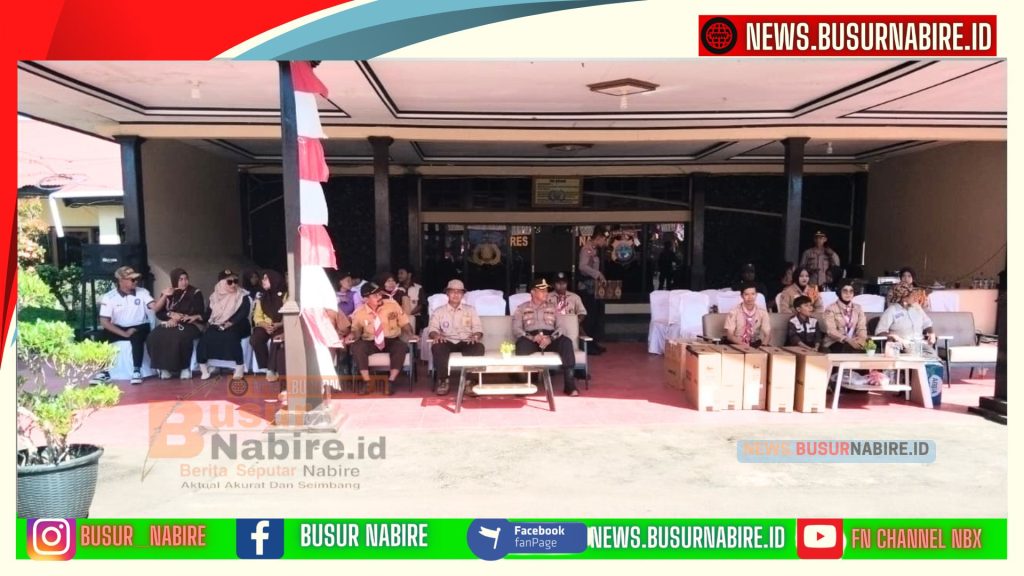 Kapolres Nabire Resmi Tutup Lomba Pramuka HUT Bhayangkara ke-80, Pesan Tegas untuk Generasi Muda (Foto: BusurNabire)