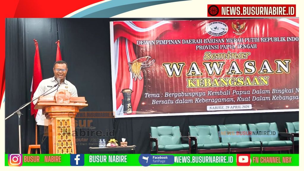 Alanthino Wiay Resmi Membuka Seminar BMP RI, Tekankan Persatuan dan Nasionalisme (Foto: BusurNabire)