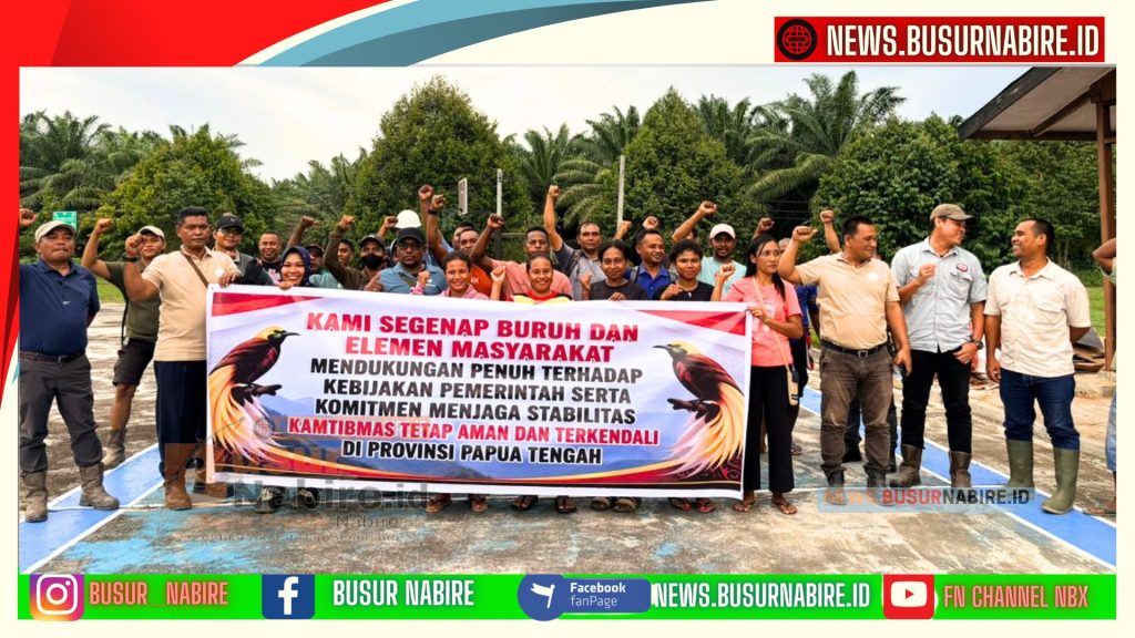 Jelang 1 Mei 2026, Buruh PT Nabire Baru Serukan Perdamaian dan Tolak Hoaks (Foto: BusurNabire)