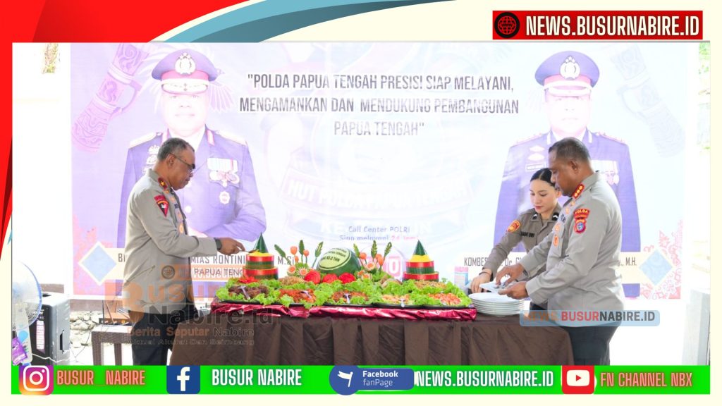 HUT ke-2 Polda Papua Tengah, Kapolda Brigjen Pol Jermias Tegaskan Komitmen Hadirkan Polisi Humanis dan Redam Konflik Daerah (Foto: BusurNabire)