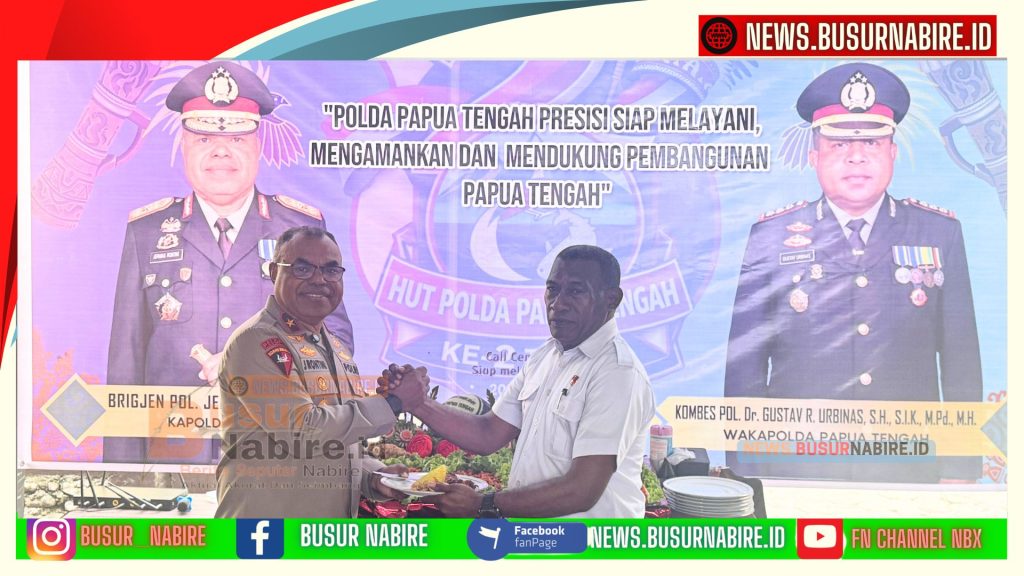 HUT ke-2 Polda Papua Tengah, Kapolda Brigjen Pol Jermias Tegaskan Komitmen Hadirkan Polisi Humanis dan Redam Konflik Daerah (Foto: BusurNabire)