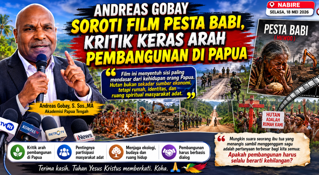 Andreas Gobay Soroti Film Pesta Babi, Kritik Keras Arah Pembangunan di Papua (Foto: Istimewa)