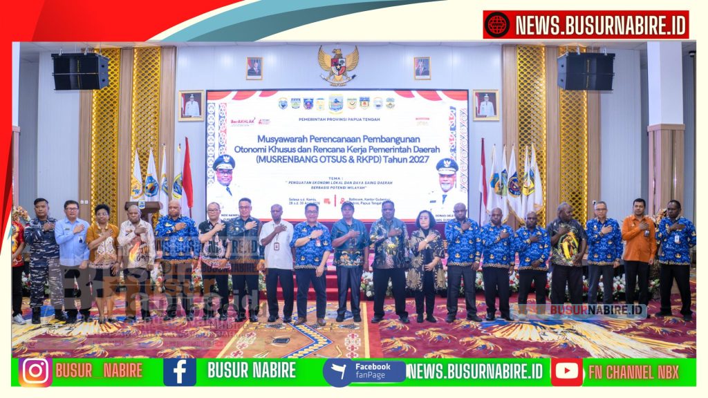 Gubernur Papua Tengah Meki Nawipa Tegaskan Hasil Musrenbang 2027 Harus Jadi Kerja Nyata (Foto: Humas Pemprov)