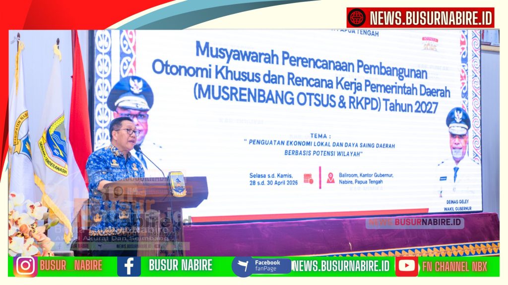 Gubernur Papua Tengah Meki Nawipa Tegaskan Hasil Musrenbang 2027 Harus Jadi Kerja Nyata (Foto: Humas Pemprov)