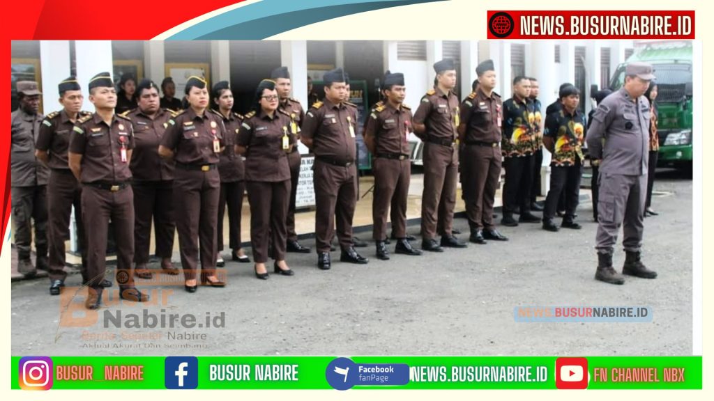 Kajari Nabire Pimpin Upacara HUT ke-75 PERSAJA (Foto: Humas Kejari Nabire)