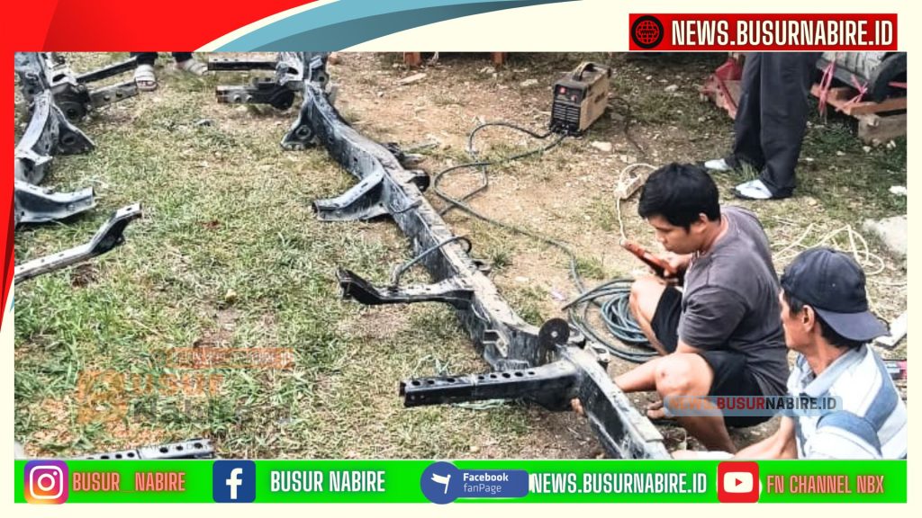 Mobil Dinas Polres Intan Jaya Dipotong 32 Bagian, Dirakit Kembali di Sugapa Demi Tugas Pengamanan (Foto: Istimewa)