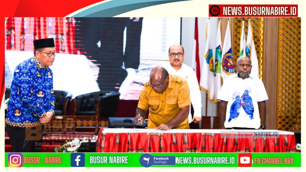 Meki Nawipa Gebrak Tata Kelola Bersih, MoU Besar Papua Tengah Resmi Diteken (Foto: BusurNabire)