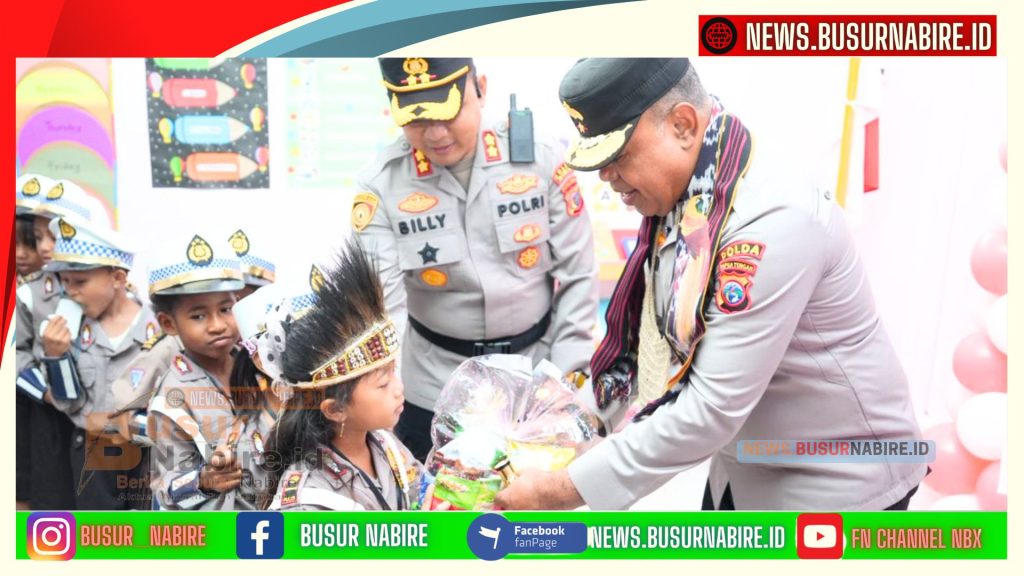 Ketua Bhayangkari Papua Tengah Tinjau TK Kemala Mimika, Fokus Tingkatkan Mutu Pendidikan Anak Usia Dini (Foto: Humas Ppolda Papua tengah)